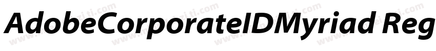 AdobeCorporateIDMyriad Regular字体转换
